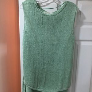 Zara high low knit tank top